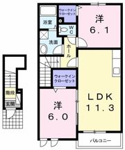 FLOR 野市 Aの間取り画像