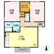 メゾンベール Aの間取り画像