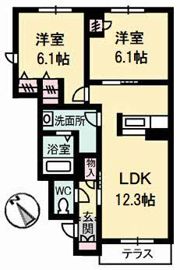 シャーメゾン千里の間取り画像