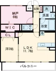 パークサイド健都の間取り画像