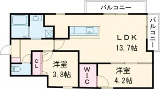 コティ加古川Ⅱの間取り画像
