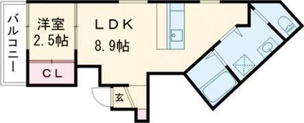 ブロンテ北在家EASTの間取り画像