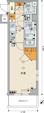 スカイコート板橋参番館の間取り画像