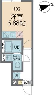 カインドネス国分寺本多の間取り画像