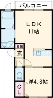 ラピスコート港の間取り画像