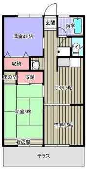 シテイハイムヨシダBの間取り画像