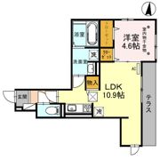 D-ROOM羅漢町の間取り画像