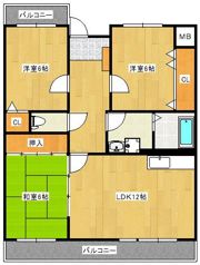 スカイアート23の間取り画像