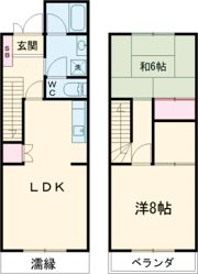 第2錦フルーツコーポ バナナの間取り画像