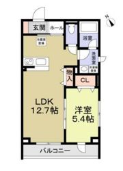 レザン東長沼の間取り画像