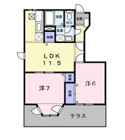 サンフラワーハセイの間取り画像