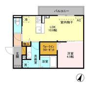 フォルテア Bの間取り画像