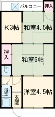 パールハイツの間取り画像