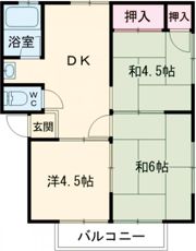 サンハイツ尾上の間取り画像