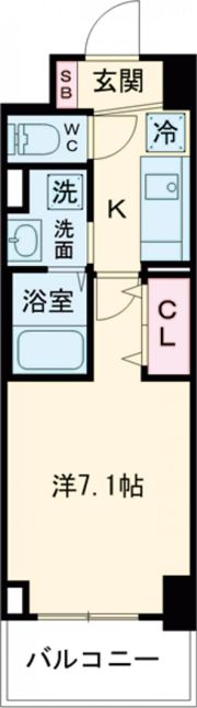 MISTRAL姫路駅前Ⅶ高尾町の間取り画像