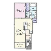 ヒカルサ関東町Ⅱの間取り画像
