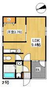 メモリーヒル六本松の間取り画像