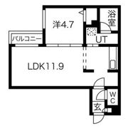 グランオルセー北大前の間取り画像