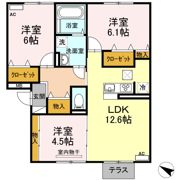ルナ セジュール B棟の間取り画像