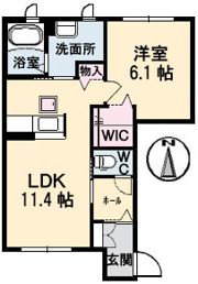 ぽてと B棟の間取り画像