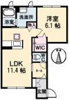 ぽてと B棟の間取り画像