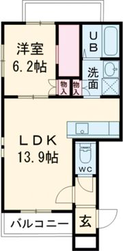 プレミアムレジデンス 空港通り駅の間取り画像