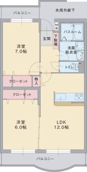 ベアテスPTMⅡの間取り画像