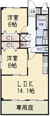 クレールの間取り画像