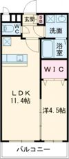 ヒルズ折尾の間取り画像