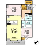 D crest中原の間取り画像