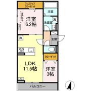 メラヴィリア昭和町の間取り画像