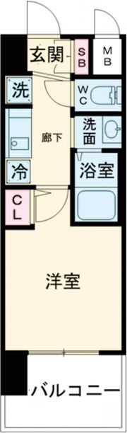 エステムコート神戸 大倉山公園の間取り画像