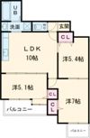 エルドキャッスルⅡの間取り画像