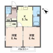 フローラハイツの間取り画像