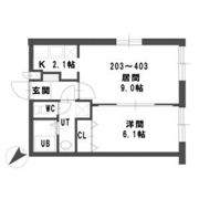 グランメール平和通Ⅴの間取り画像