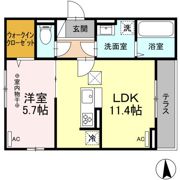 DーROOM MIYAMACHI3の間取り画像