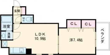 アミーグランコート三宮の間取り画像