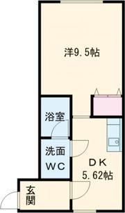 フリージア末広Fの間取り画像