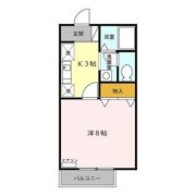 ローズアイランド Aの間取り画像