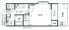 メゾンソレイユB棟の間取り画像