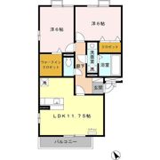 フローラM Ⅱの間取り画像