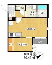 GRANDTIC グランソレイユ 唐人町の間取り画像