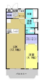 エスポワールSachiの間取り画像