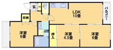 Bella vista離宮桂東の間取り画像