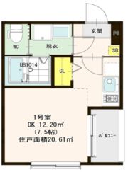 ハーモニーテラス上鳥羽の間取り画像
