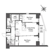 コンフォリア東大井Ⅱの間取り画像