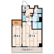 La Bella Vita 横浜大通り公園の間取り画像