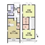 グランディールカシワタナカ E棟の間取り画像