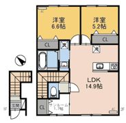 カルムコート東棟の間取り画像