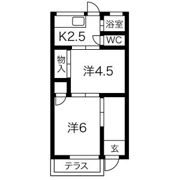 重美荘の間取り画像
